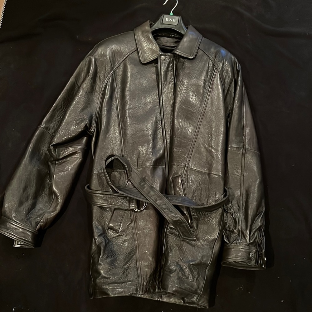 Tanners Ave Mens Leather Coat